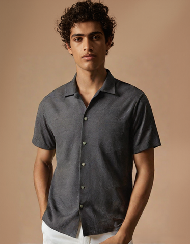 Men's Charcoal Grey Eco wave Shirt