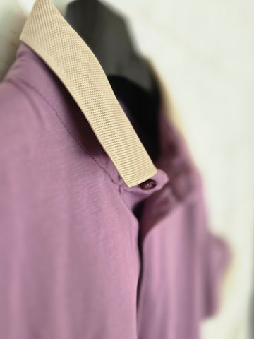 Dusty Lavender Classic Style Timeless Polo - For Women