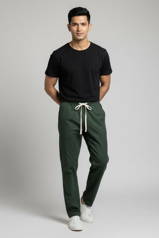 Forest Green Men’s Smart-Tech Lifestyle Trousers – Dare & Rise