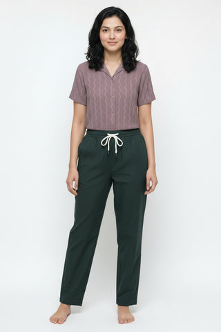 Dusty Mauve Self-Textured Premium Women’s Shirt – Wrinkle Resistant, Stretchable & Breathable