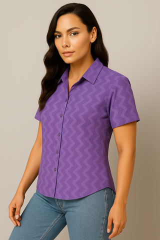 Lavender Comfort Flex Wave Shirt - For Women