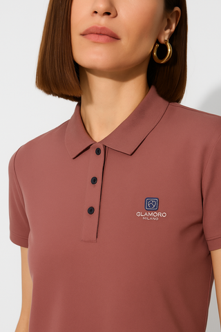 Mauve Pink  Stitchless Polo - For Women - Premium Ultra soft comfort