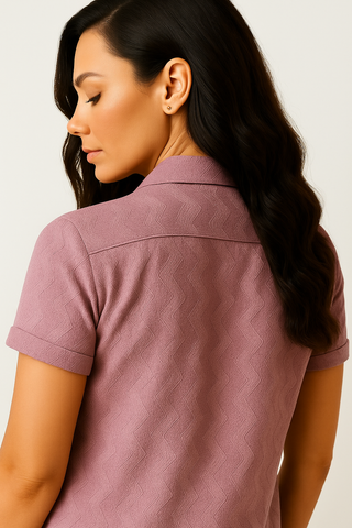 Mauve Comfort Flex Wave Shirt - For Women
