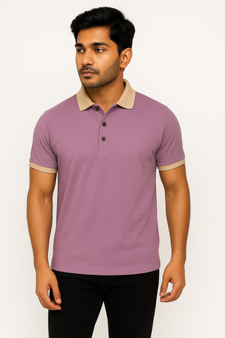 Dusty Lavender Classic Style Timeless Polo - For Men