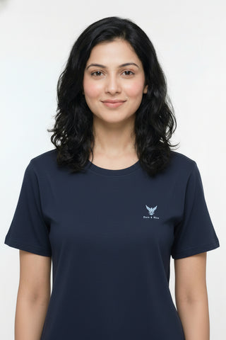 Midnight Navy blue Women’s Premium 240 GSM T-Shirt – Dare & Rise