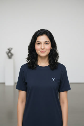 Midnight Navy blue Women’s Premium 240 GSM T-Shirt – Dare & Rise