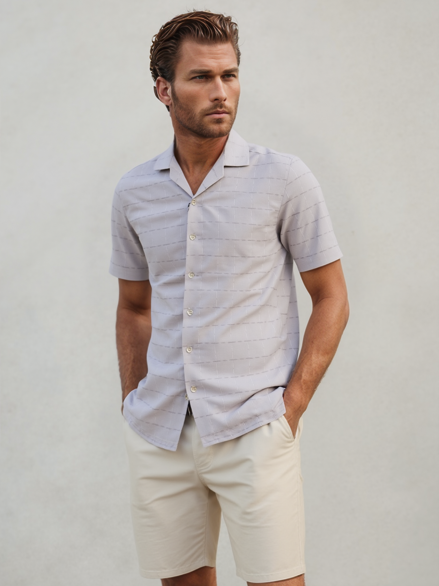 Men's Silver Grey Eco wave Shirt