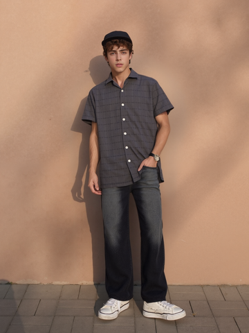 Men's Charcoal Grey Eco wave Shirt