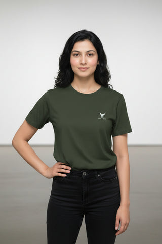 Forest Green Women’s Premium 240 GSM Oversized T-Shirt – Dare & Rise