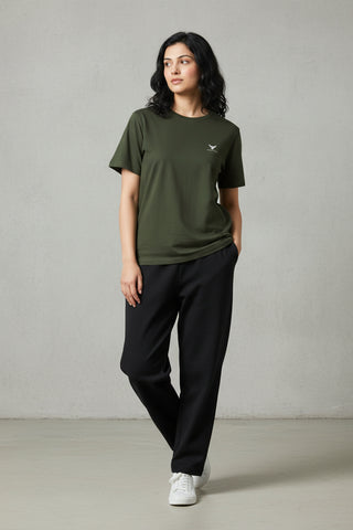 Forest Green Women’s Premium 240 GSM Oversized T-Shirt – Dare & Rise