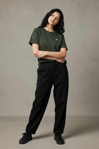 Forest Green Women’s Premium 240 GSM Oversized T-Shirt – Dare & Rise